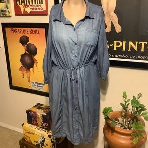 old navy plus size denim shirt